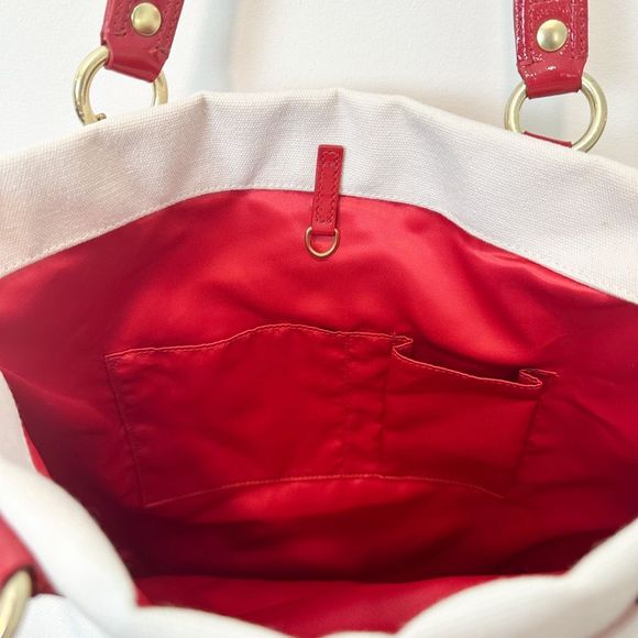 Coach Poppy-Chan Cherry Evie Tote Japanese Kawaii Pink Shoulder Bag 15542 Canvas - Picture 14 of 15